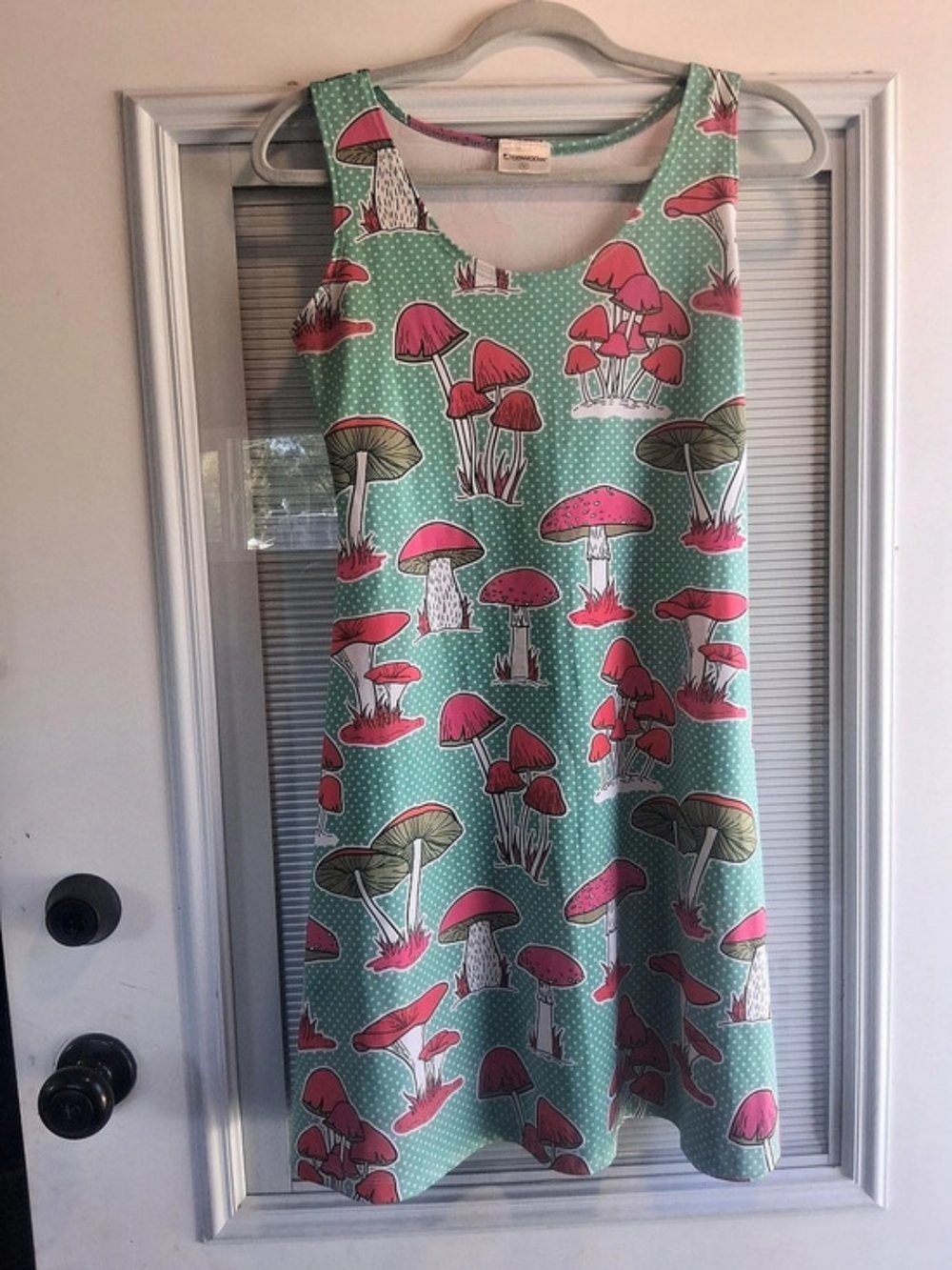 Women's Mushroom Print Mini Dress